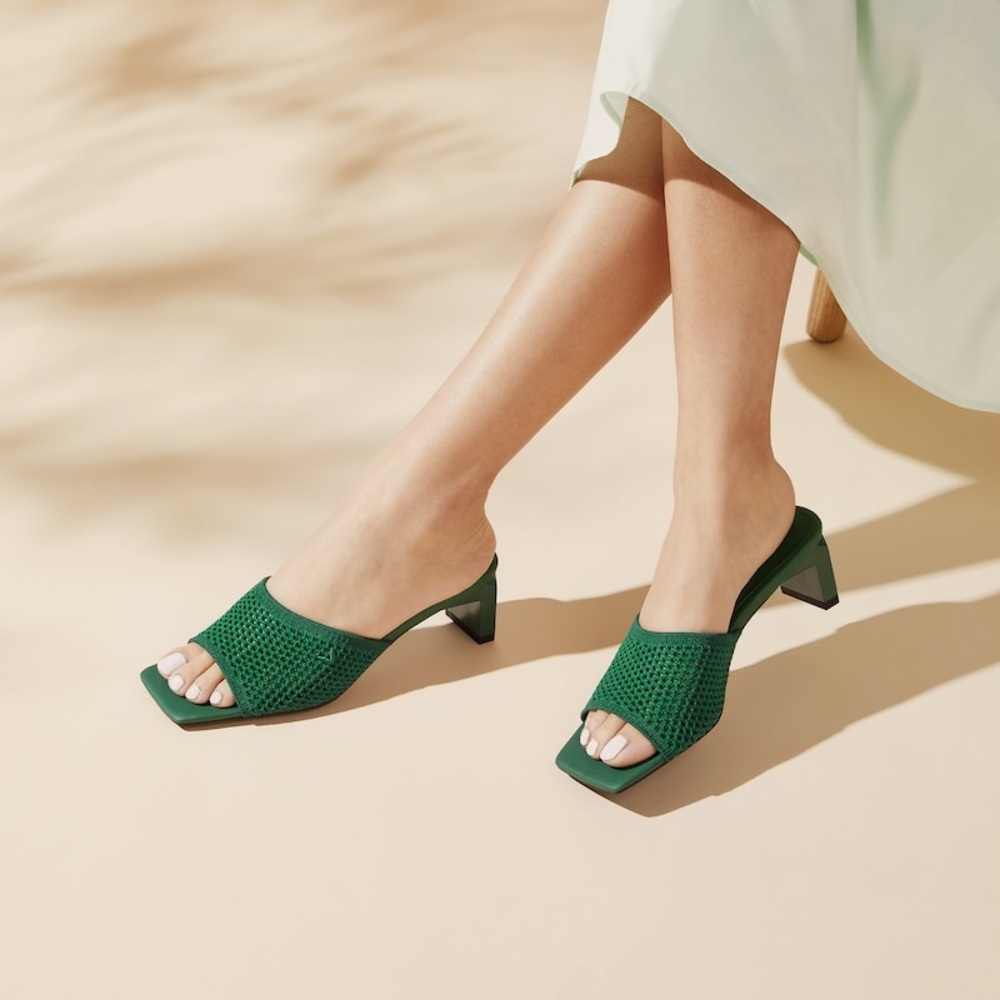 Elegant Green Women's Sandals
